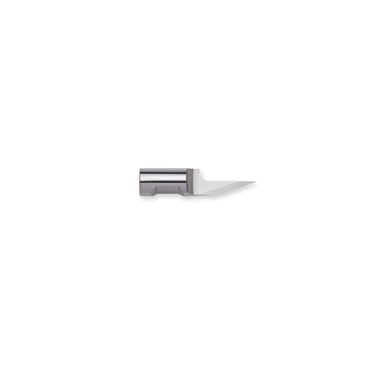 Tungsten carbide knife BLD-SR6151 (42461251) for Esko / Kongsberg cutters suitable for cutting thinner flexible materials such as folding carton, leather, paper, vinyl, ... Length 25 mm, max. cutting depth 5 mm.