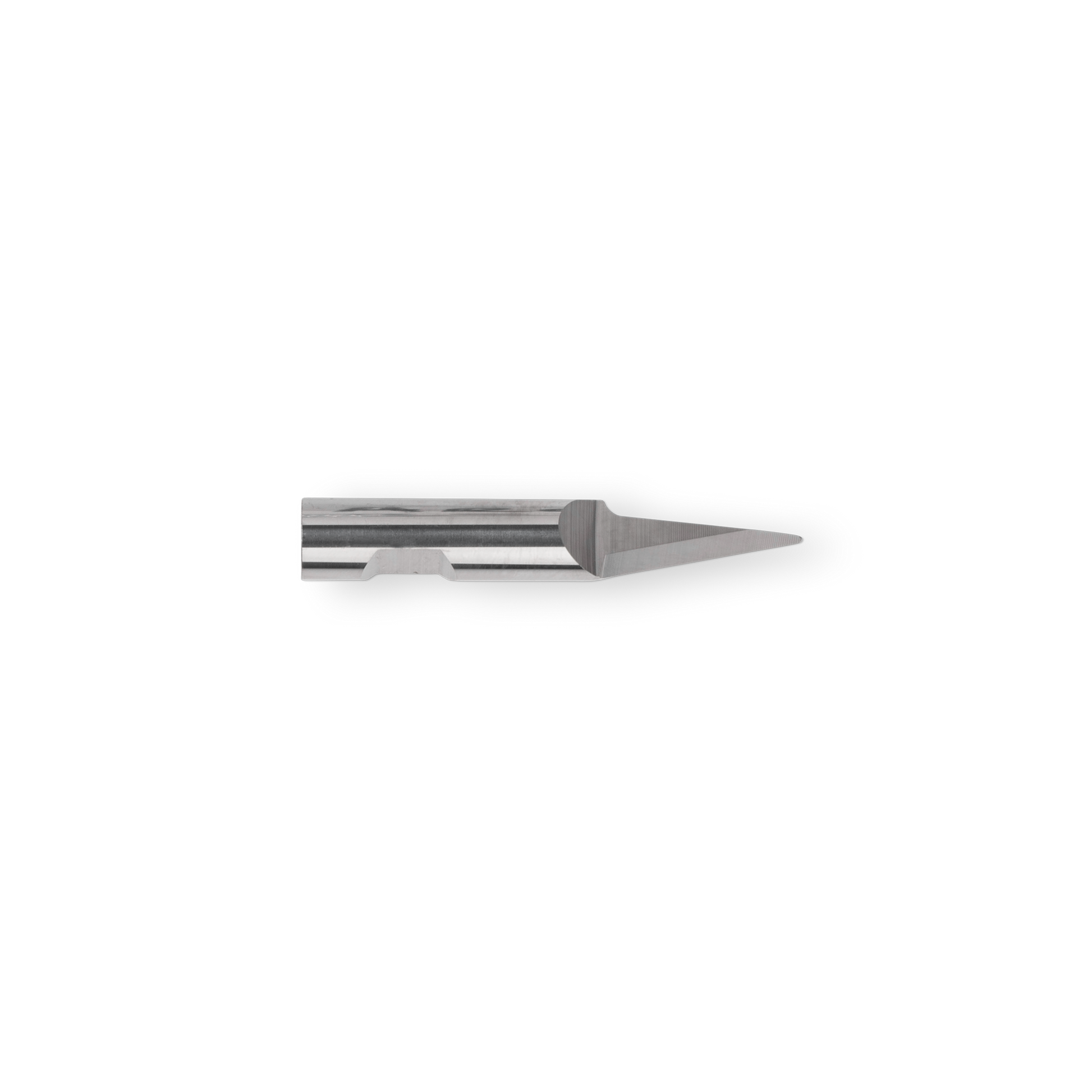 Oscillating tungsten carbide knife 7267/7181 for Aristo cutters suitable for cutting various materials. Length 36 mm, shank diameter 6 mm, max. cutting depth 10 mm.