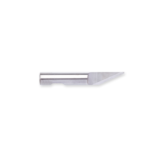 Oscillating tungsten carbide knife BLD-SR6223 (42437293) for Esko / Kongsberg cutters suitable for cutting corrugated cardboard. Length 39 mm, max. cutting depth 12 mm.