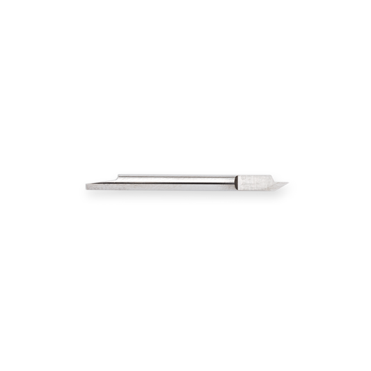 Tangencial tungsten carbide knife 390-550 for Summa F Series suitable for cutting various materials as Sandblast and Rhinestone. Length 31 mm, diameter 2.5, max. cutting depth 1.2 mm, cutting angle 60°.