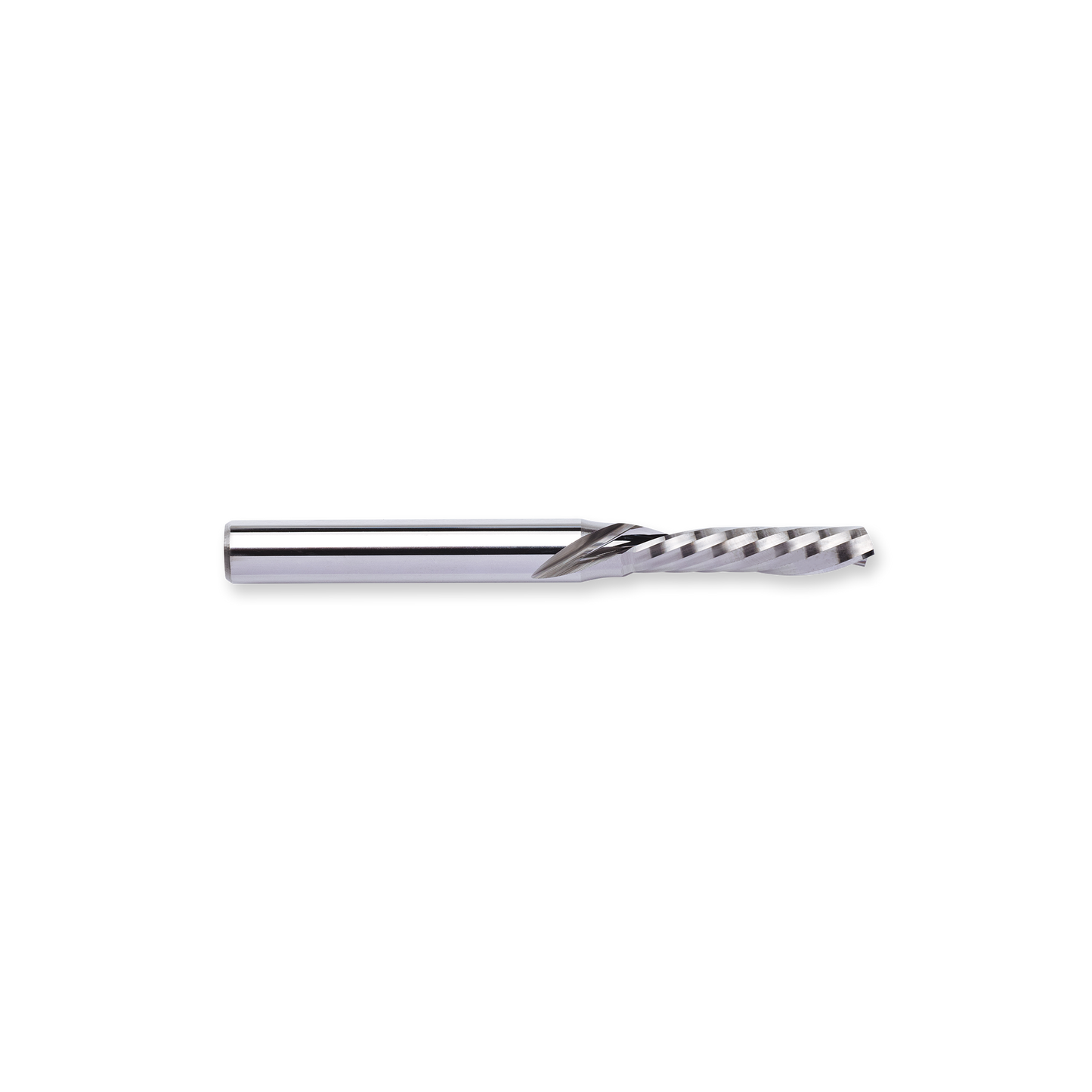 SIngle flute, down-cut, tungsten carbide router bit MDS06-5022-60 (42447359) for Esko / Kongsberg machines suitable for cutting acrylic, alluminium materials.